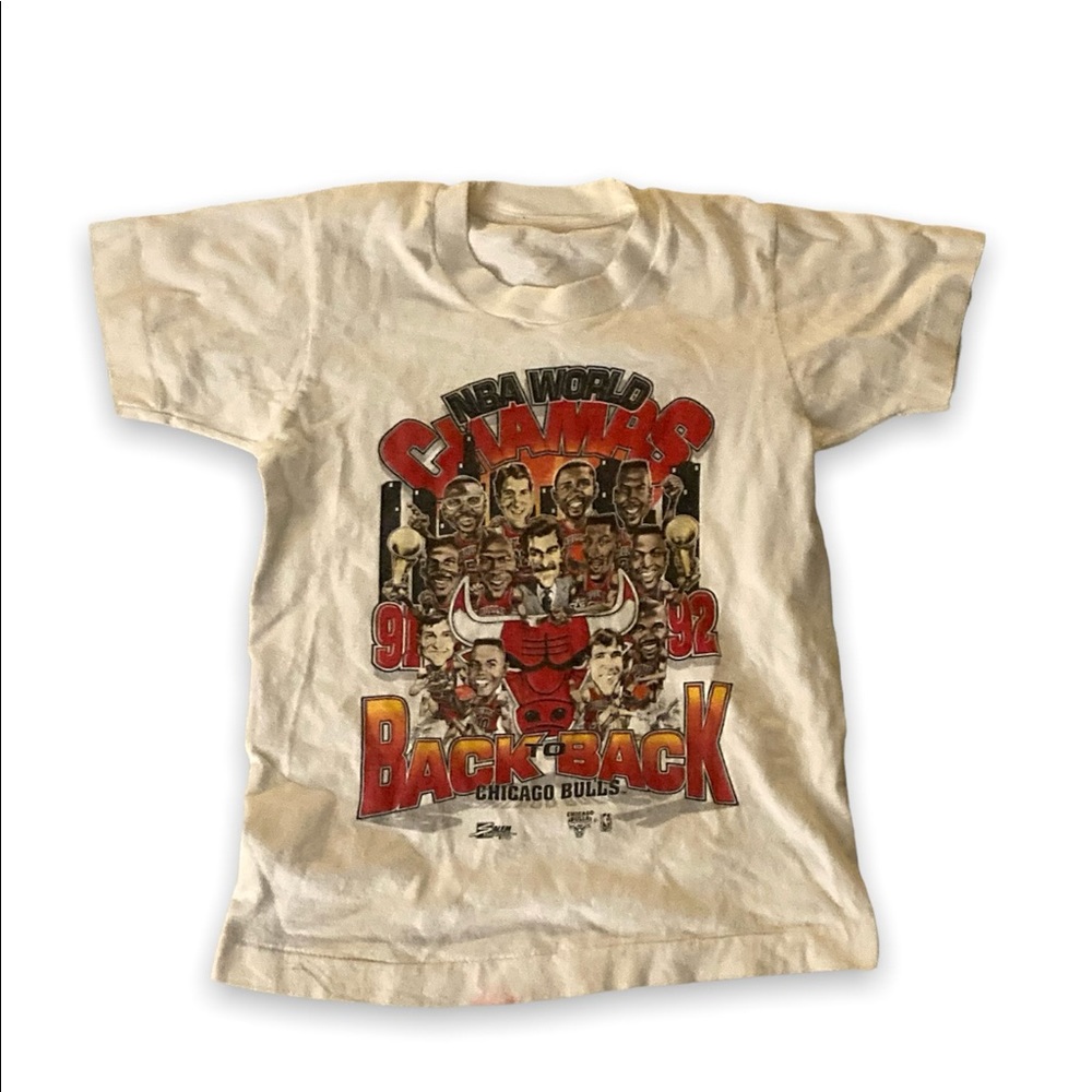 Vintage 1992 Chicago Bulls T-Shirt Youth Medium - Picture 1 of 1
